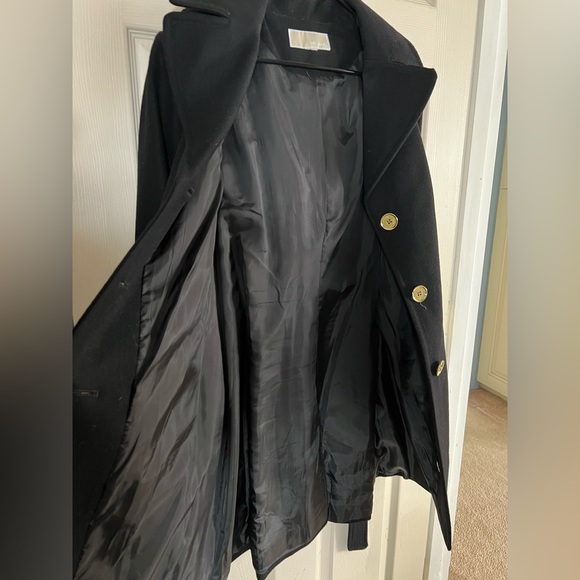 Michael Kors hooded peacoat with belt - Picture 3 of 4